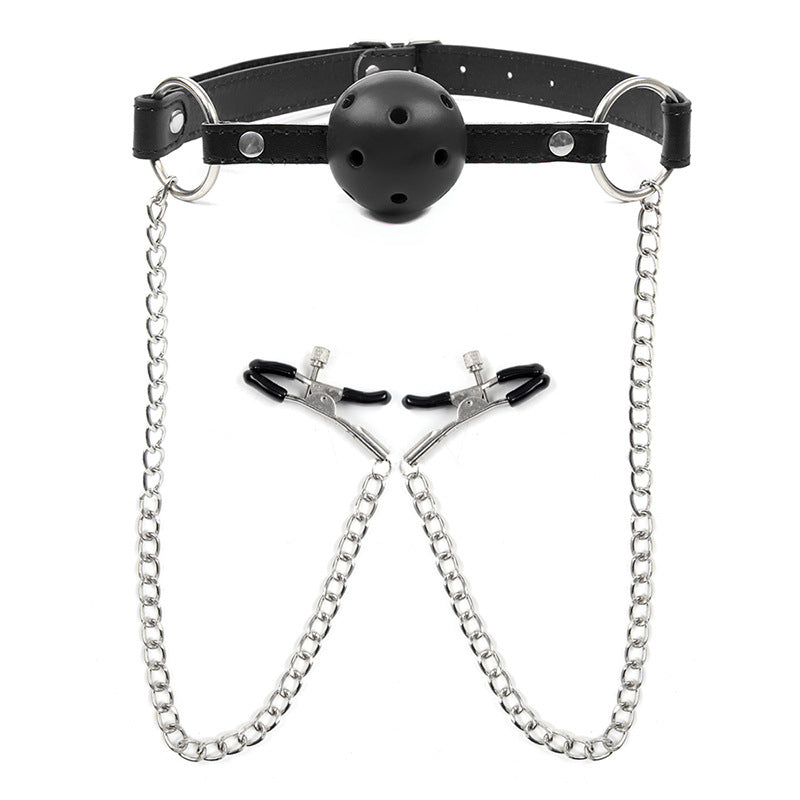 Fetish Fantasy Extreme Ball Gag & Nipple Clamps