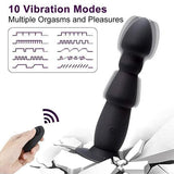 10M Remote Anal Bead Butt Plug Vibrator for Ultimate Satisfaction - Sexdoll.Sex