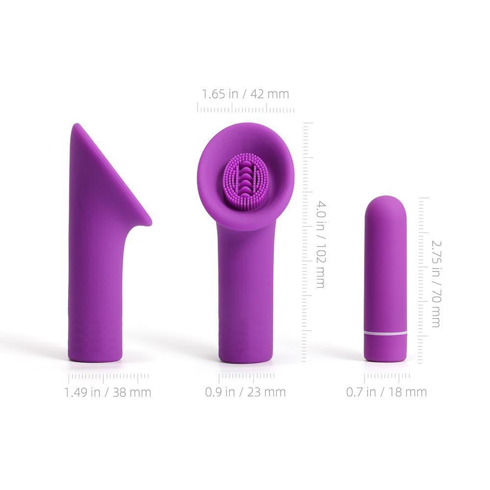 2 in 1 Detachable Bullet Vibrator with Tongue-Shaped Tickler - Bestgspot