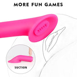 2 in 1 Detachable Bullet Vibrator with Tongue-Shaped Tickler - Bestgspot