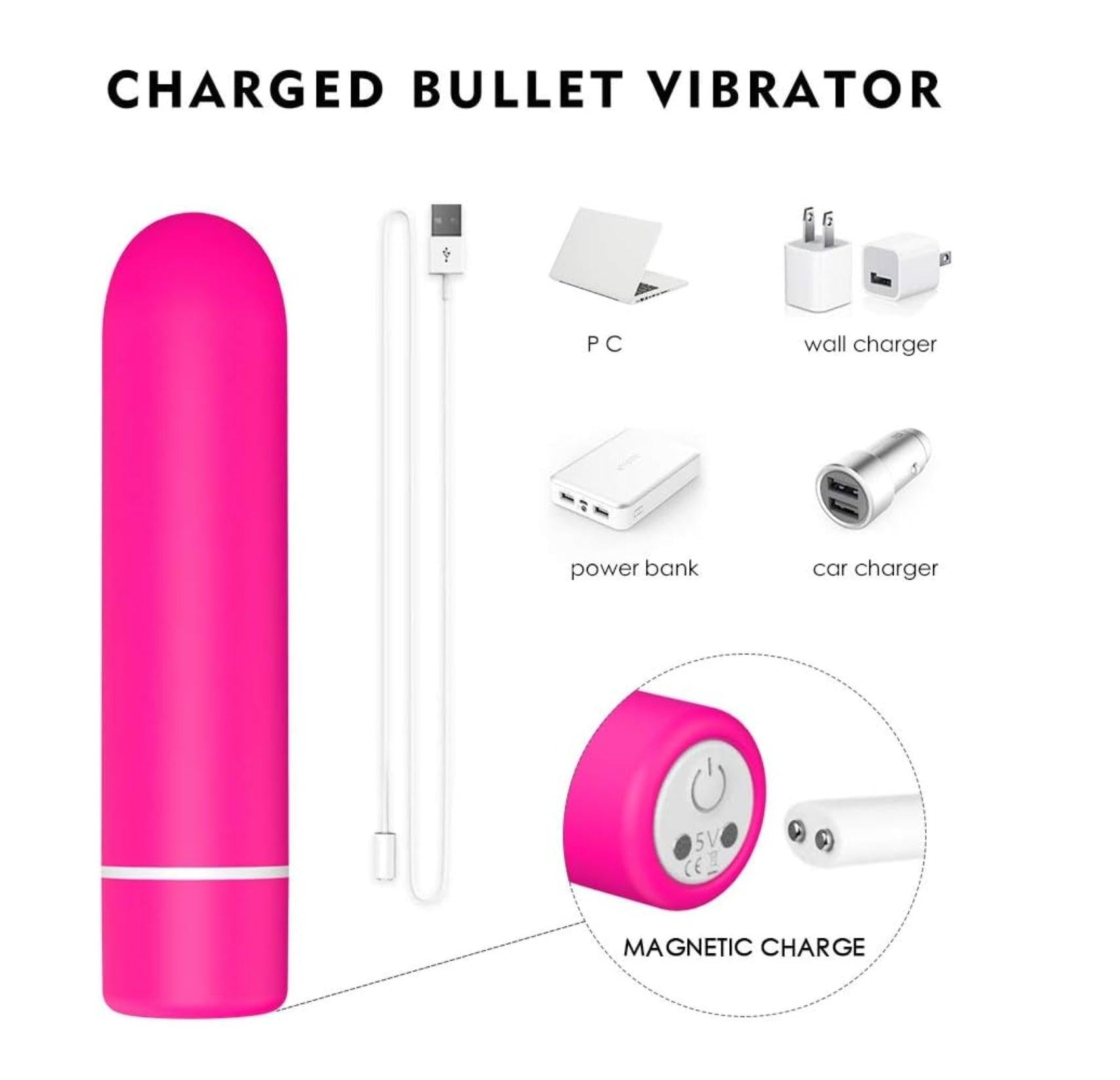 2 in 1 Detachable Bullet Vibrator with Tongue-Shaped Tickler - Bestgspot