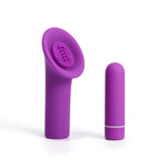 2 in 1 Detachable Bullet Vibrator with Tongue-Shaped Tickler - Bestgspot