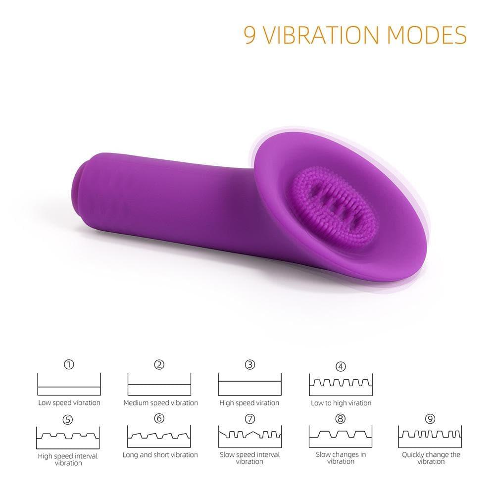 2 in 1 Detachable Bullet Vibrator with Tongue-Shaped Tickler - Bestgspot