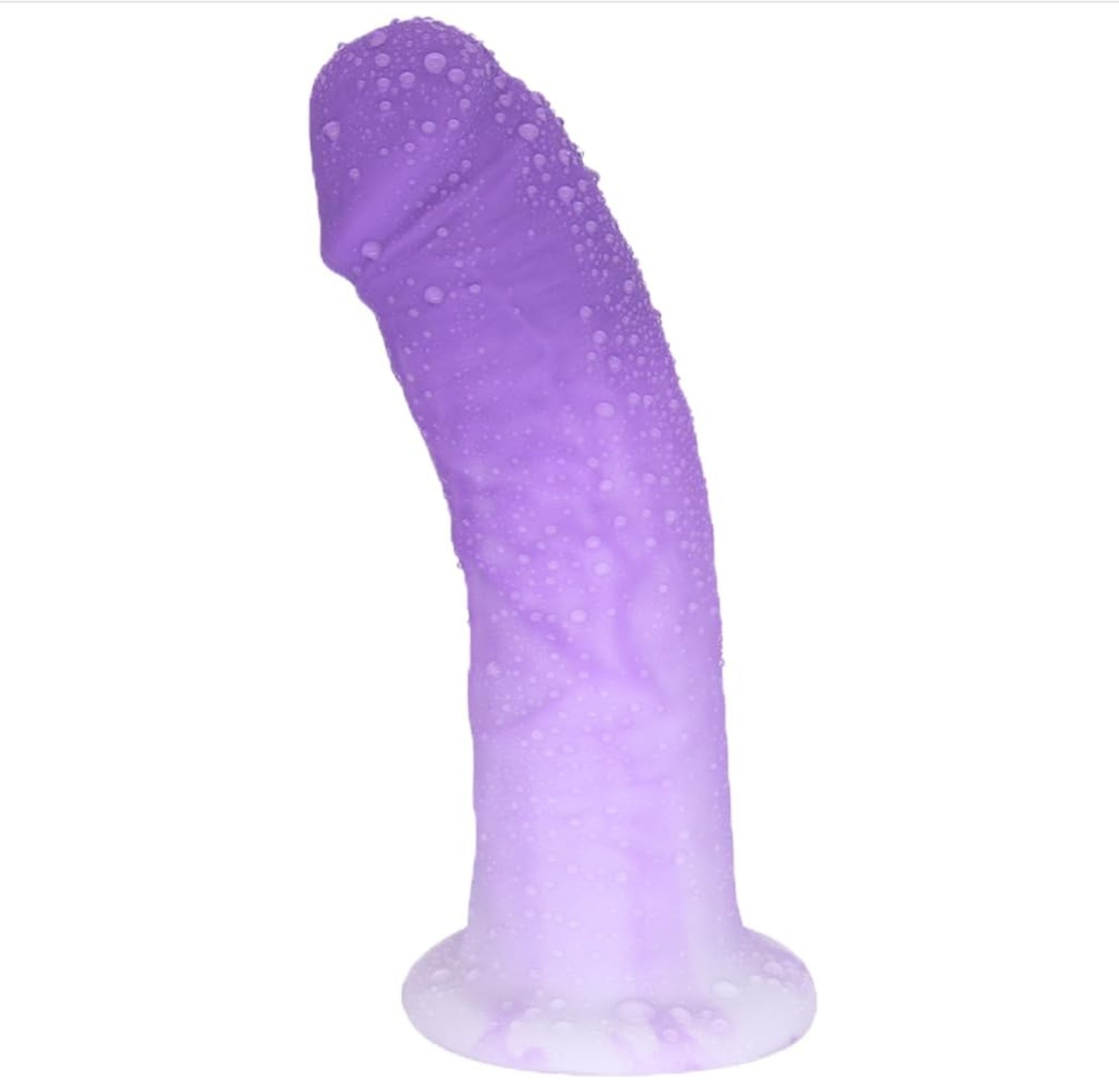 BestGSpot - Jelly Clear Star Glitter  6.29in Handheld Dildo