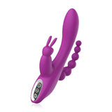 3-in-1 7 Vibrating Modes Rabbit G-Spot Stimulator Anal Dildo Vibrator - Sexdoll.Sex