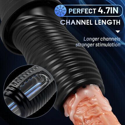 360° Wrapped 7 Rotating Vibrating Handheld Electric Masturbator - Sexdoll.Sex