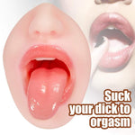 5.9-Inch Realistic Mouth with 3D Teeth and Tongue Pocket Pussy - Sexdoll.Sex