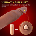 5-inch Realistic Penis Extender Sleeve & Bullet Vibrator - Ultimate Elastic Fit - Bestgspot