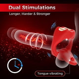 Lurevibe - Penis Ring Tongue Design with 9 Vibration Modes