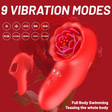 Rose Finger Vibrator G Spot Clitoral Stimulator for Couple Flirting