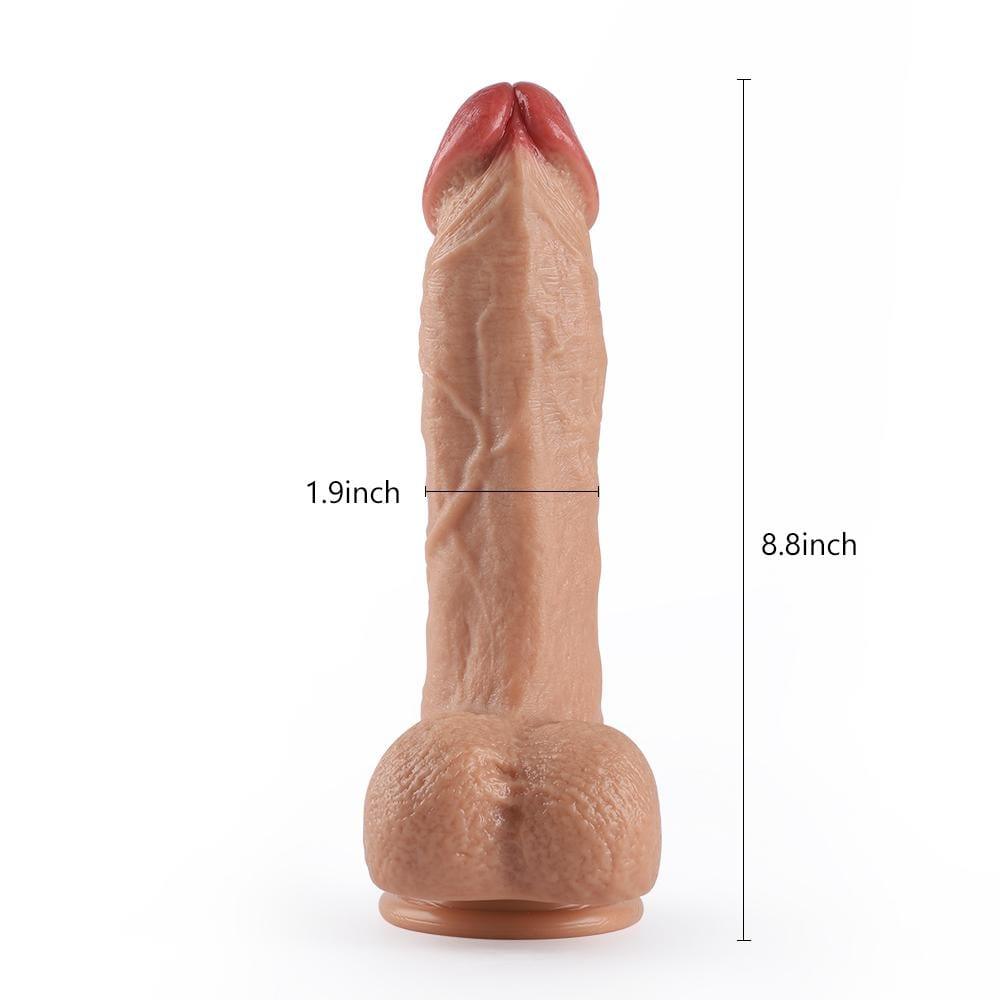 9.4-Inch Remote Control 20-Frequency Rotating Vibrating 9.4 Inch Dildo - Sexdoll.Sex