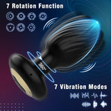 BestGSpot 8 Rotating & Vibrating Remote Control Anal Plug