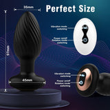 BestGSpot 8 Rotating & Vibrating Remote Control Anal Plug