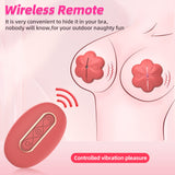 Wireless Nipple Clamp Vibrator 10 Modes 3 Clamping Forces Waterproof Nipple toys