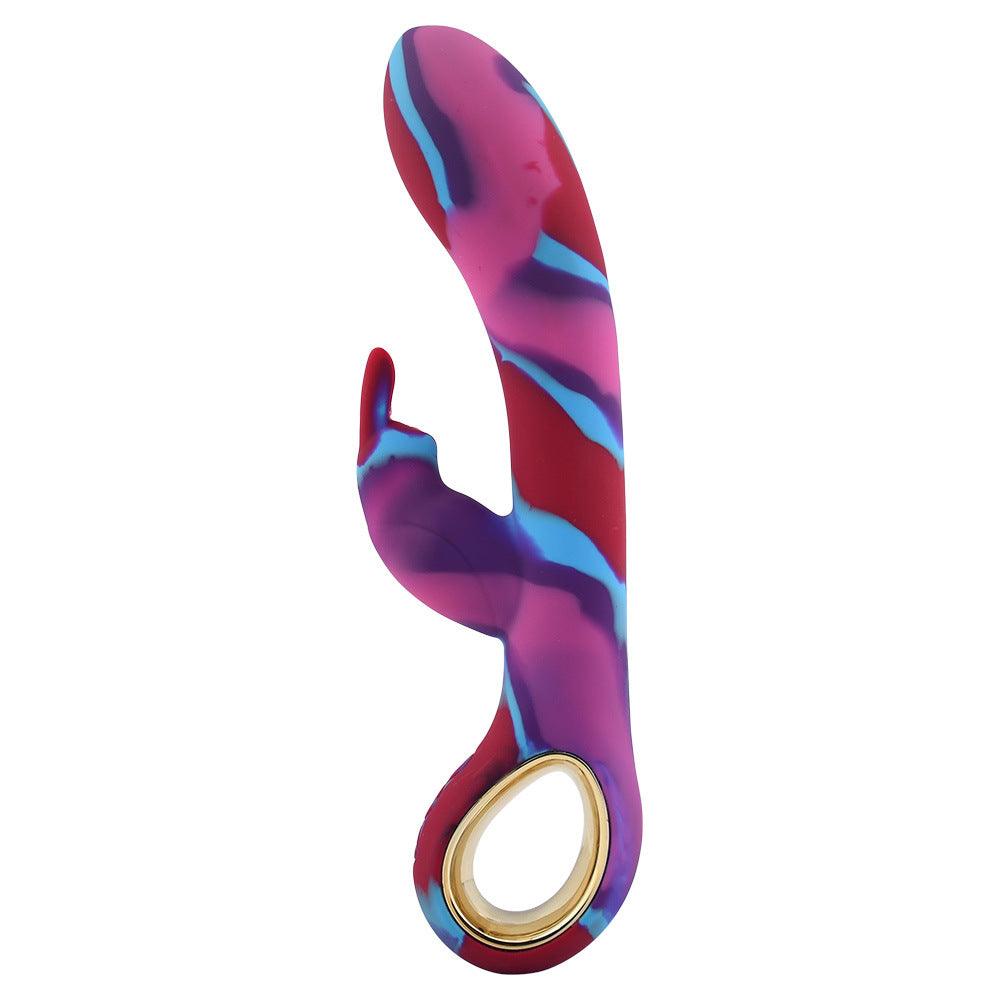 Aurora-Like Rabbit Vibrator with O-Ring Handle - Sexdoll.Sex