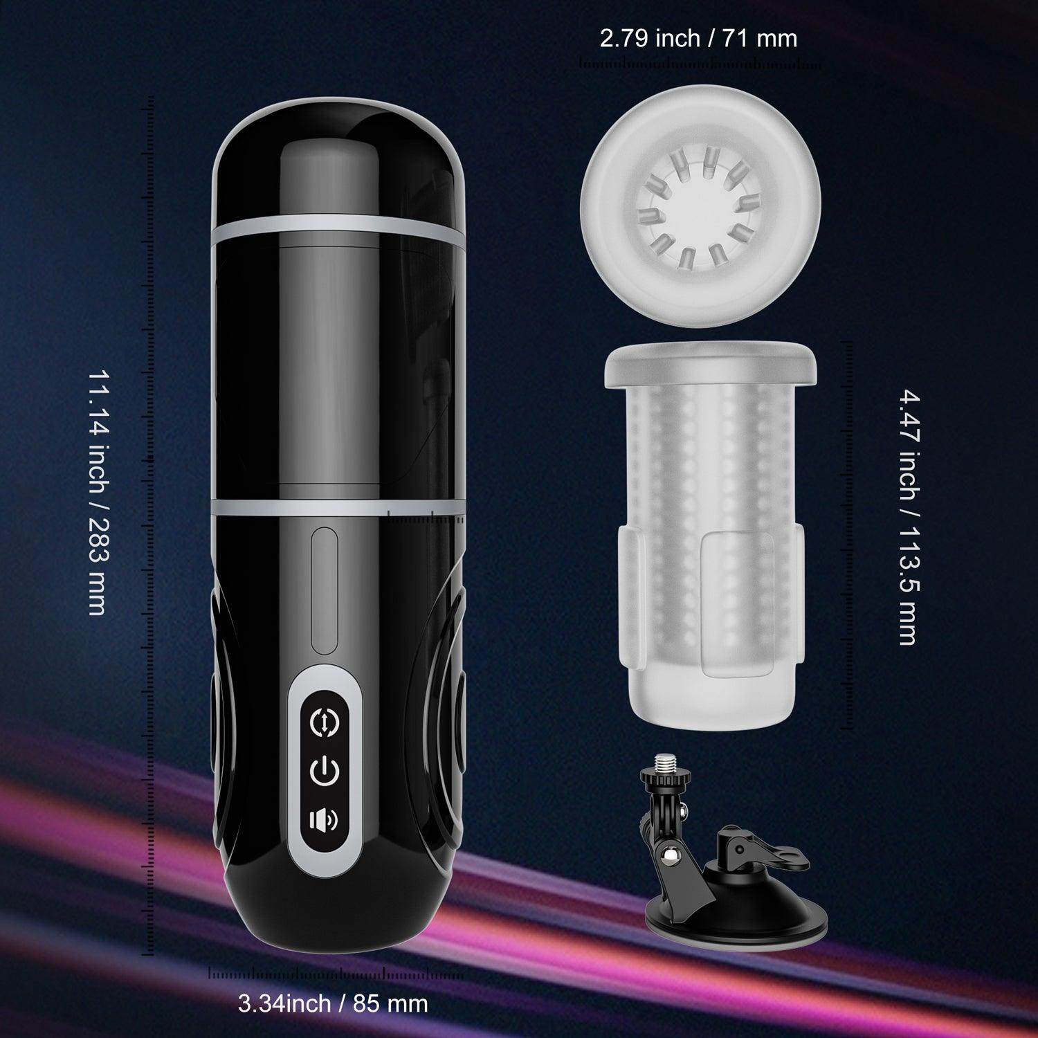 Aalam Hands-Free Automatic Male Masturbator with 3D Texture and Suction - Bestgspot