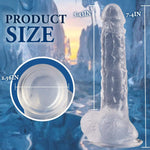 AcameJoy Manual Transparent 7.4 Suction Cup Large Dildo - Sexdoll.Sex