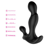 Adam's Vibrating Triple Probe - Black - Bestgspot