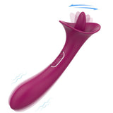 Adele - Clit Licking Tongue Vibrator with G Spot Stimulator - Bestgspot