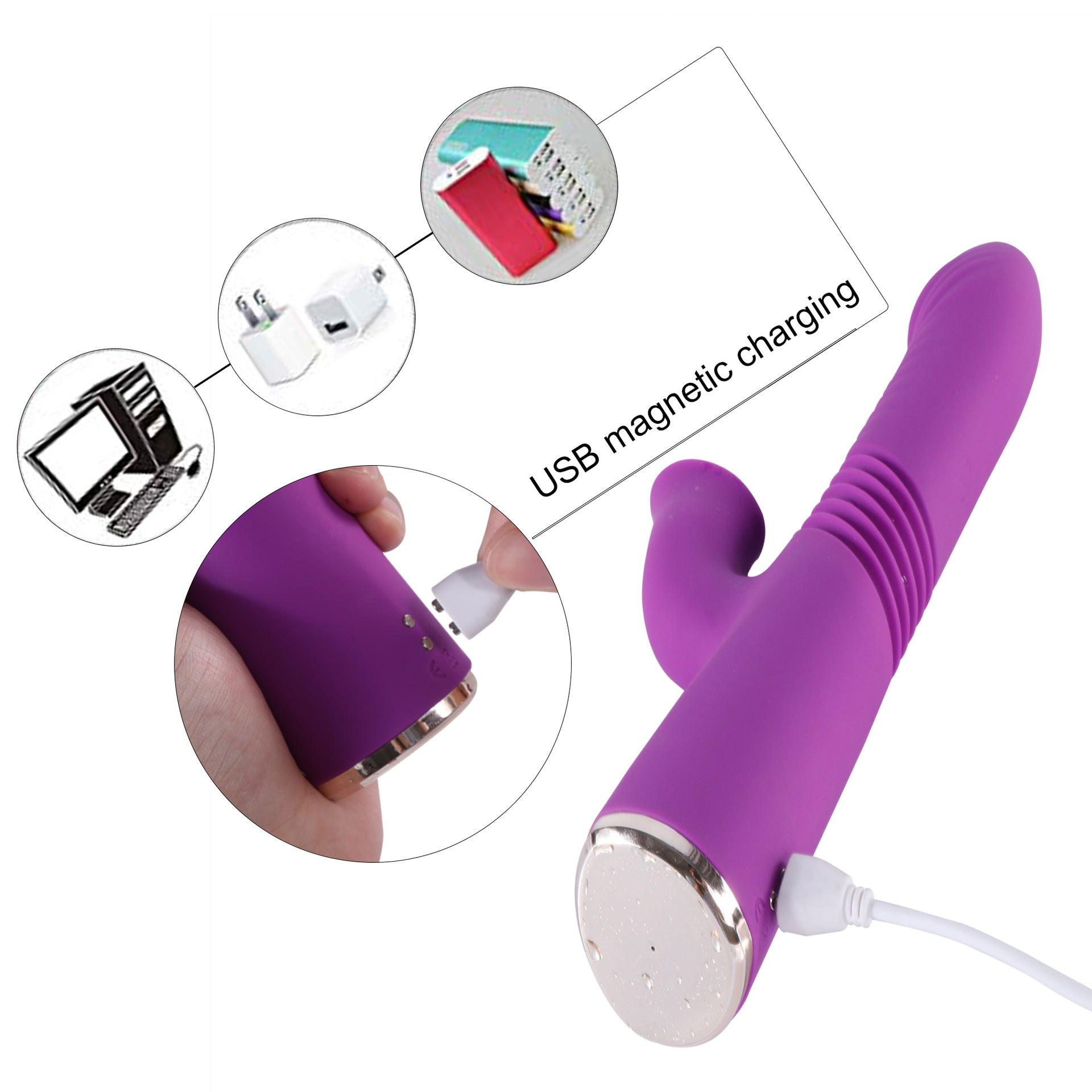 Aria - Thrusting G-spot and Clit Licking Rabbit Vibrator - Bestgspot