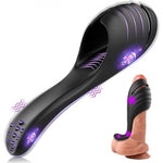 Ark Vibrating Penis Stroker - 9 Modes, Waterproof Silicone - Bestgspot