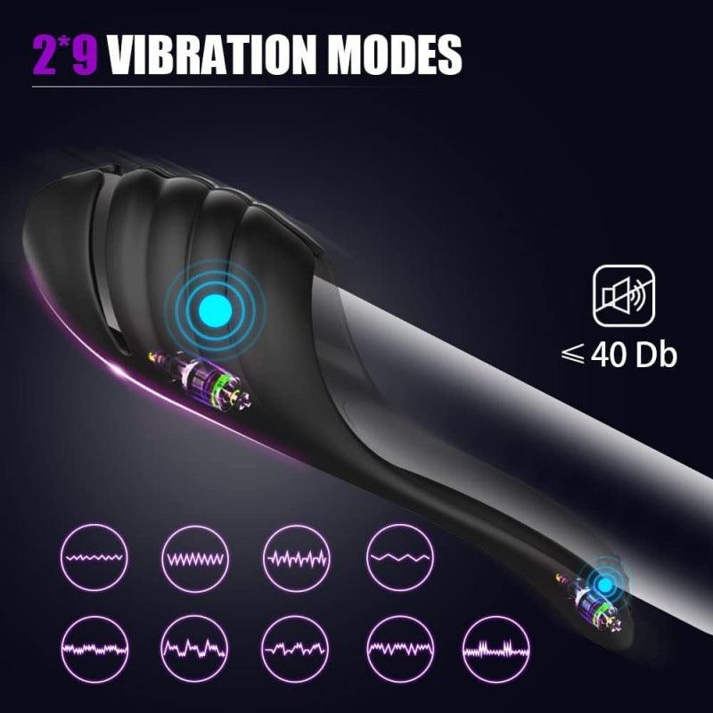 Ark Vibrating Penis Stroker - 9 Modes, Waterproof Silicone - Bestgspot