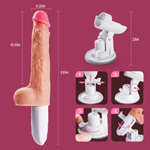 Arny Multi-angles 8 Thrusting Rotating Vibrating Heating Remote Control Dildo Machine 11 Inch - Sexdoll.Sex