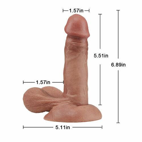 Ballslover - Realistic Dildo with Protruding Soft Balls 6.89 Inch - Sexdoll.Sex