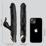 Bato Plus Veined Thrusting & Vibrating Rabbit Machine - Sexdoll.Sex