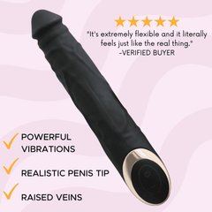 Bato Ultra Real Powerful Rechargeable Dildo Vibrator - Sexdoll.Sex