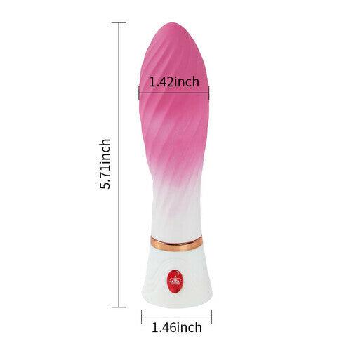 BestGSpot 6 Vibrations Silicone Spiral Texture Bullet Vibrator - Sexdoll.Sex