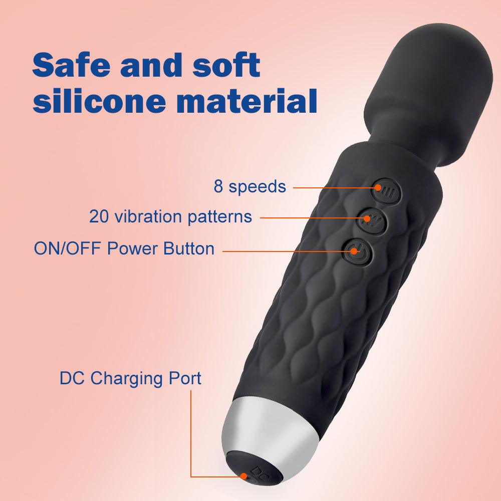 BestGSpot 8 Speeds 20 Frequency vibrating AV Magic Wand Massager - Sexdoll.Sex