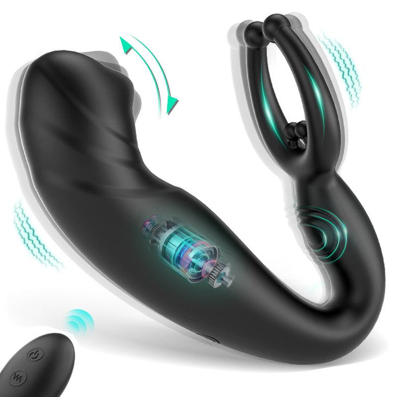 BestGSpot - Bead Massage P-spot 9 Vibrating Prostate Massager with Remote Control - Sexdoll.Sex