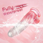 BestGSpot Crystal Jelly Silicone Lifelike Dildo with Suction Cup 8.07 Inch - Sexdoll.Sex