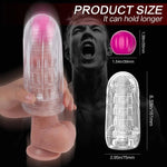 Bestgspot Detachable Ball Vibrator & Pocket Pussy Stroker - Dual Function Male Toy - Bestgspot