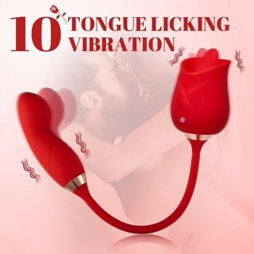 BestGSpot - Multifunctional Vibrator Rose Clit Licking & Vibrating Stimulator - Sexdoll.Sex