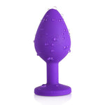 Blue Gem Purple Silicone Butt Plug - Bestgspot