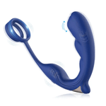 Blue Wing Head Spinning Bead Vibrating Prostate Massager - Sexdoll.Sex