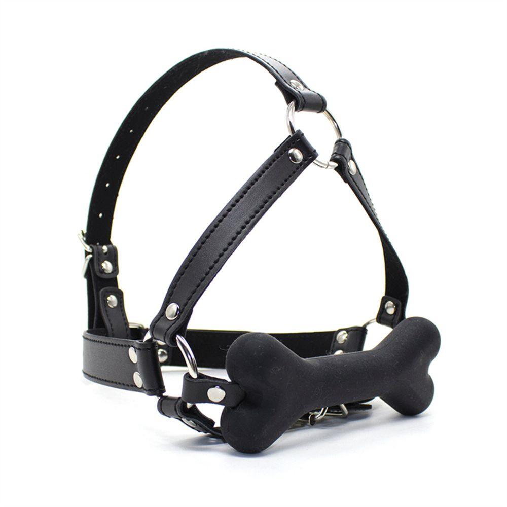 Bone Gag Head Harness - Available in 2 colors! - Sexdoll.Sex