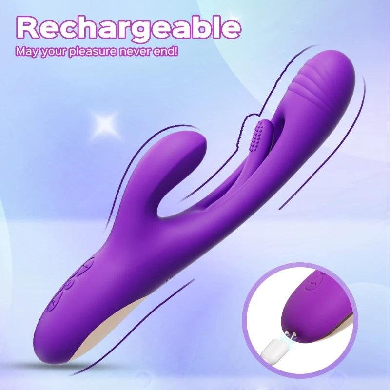 Bora Rabbit G-spot Vibrator - Tapping Triple Stimulator - Bestgspot