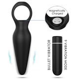 Bullet Vibrating Plug With Ring - Bestgspot