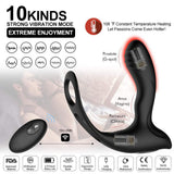 Prostate Massage Vibrator Anal Plug Wireless Control Delay Ejaculation Ring