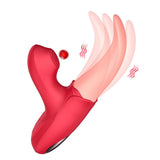 Clit Stimulator with Tongue G-spot Rabbit Vibrator, Oral Sex Simulation - Bestgspot