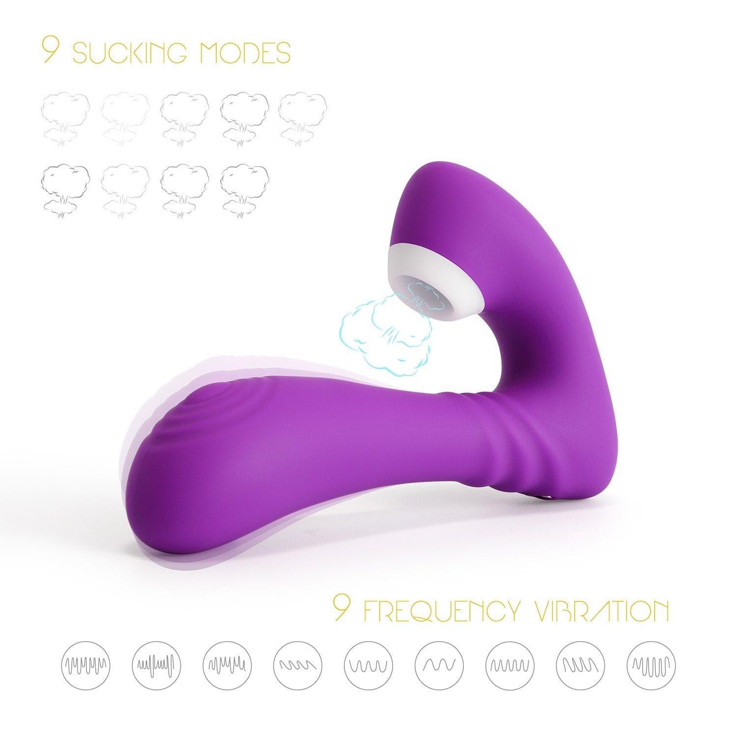 Clit Suction Vibrator - 9 Modes, Waterproof, Ergonomic Design - Bestgspot