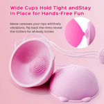 Cute Kitty Wearable Vibrating Nipple Suckers - Nipple Massager - Bestgspot