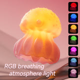 Luminous Jellyfish 360°rotating Tongue Licking G-spot Clitoral Stimulation Vibrator