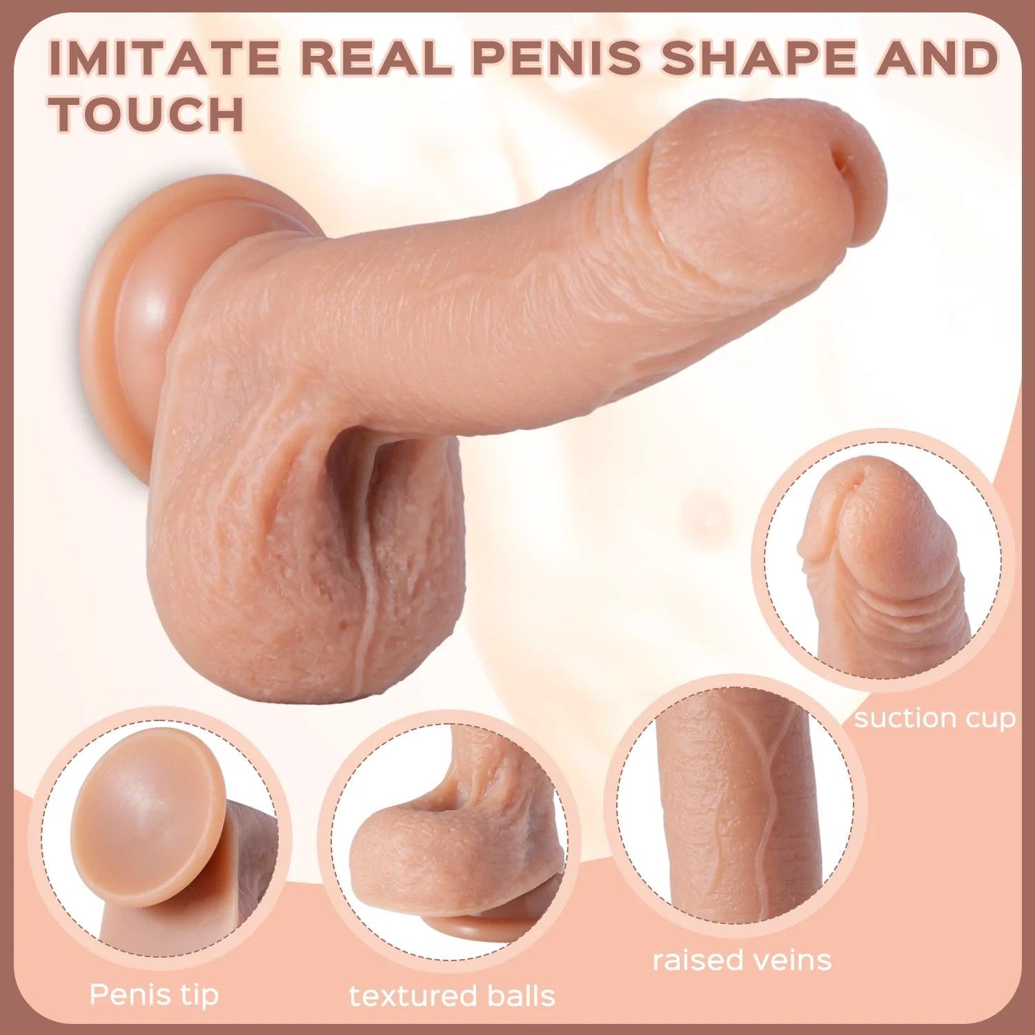 Deal - Squirting Realistic Suction Cup Dildo 6 Inch - Bestgspot