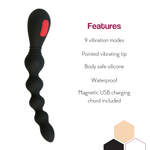 Defy - Vibrating Silicone Anal Beads - Bestgspot