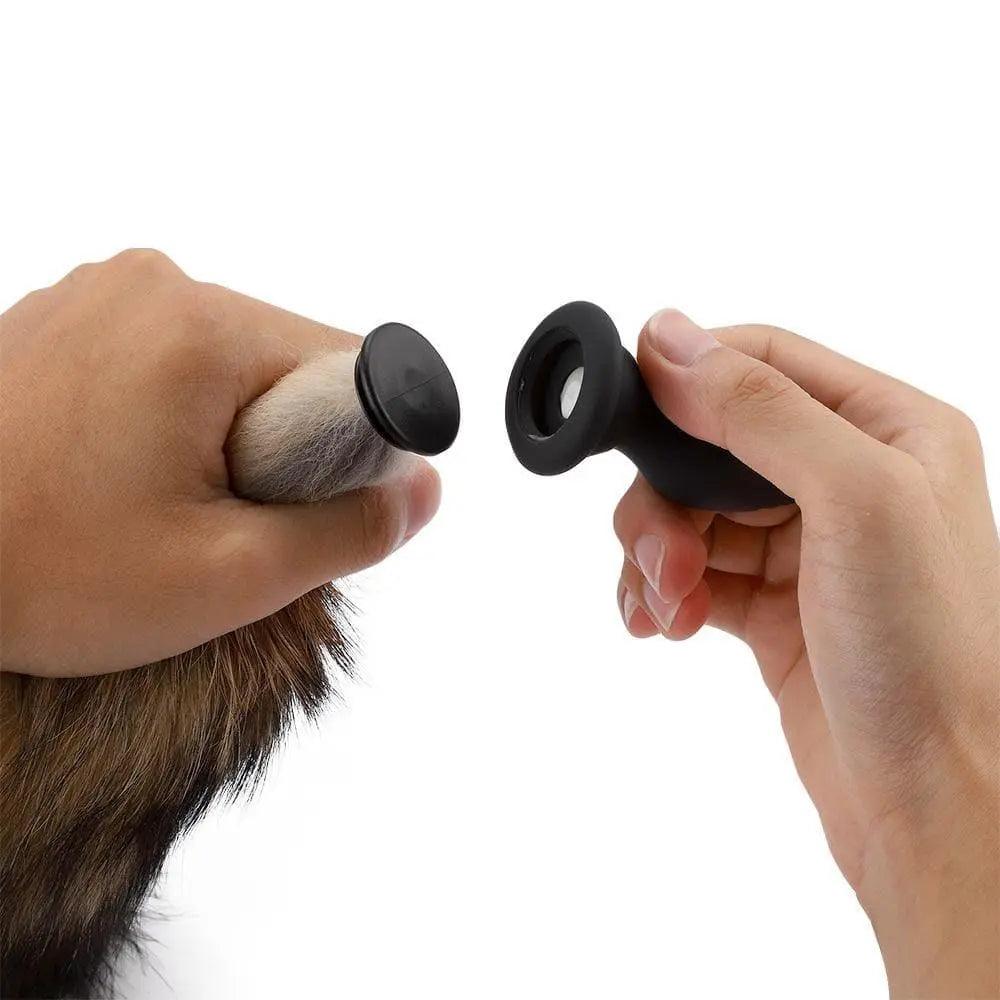 Detachable Vibrating Fox Tail Butt Plug - Soft & Stimulating - Bestgspot