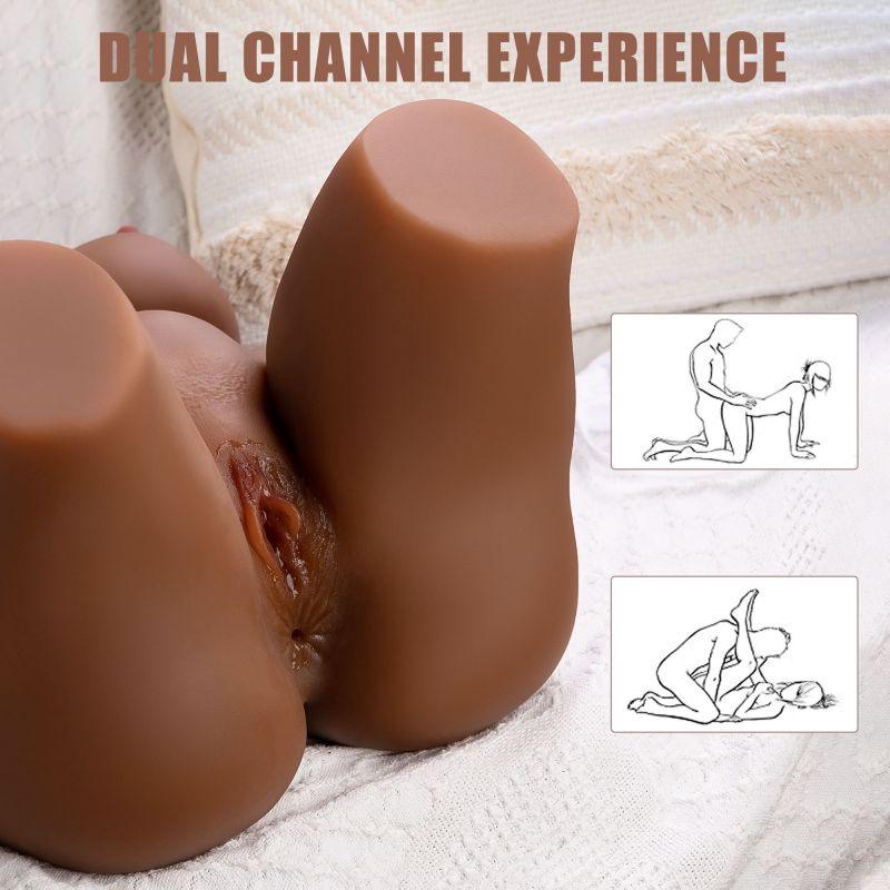 Dual Channel BBW Male Masturbator for Intense Pleasure - 25.35lb - Sexdoll.Sex